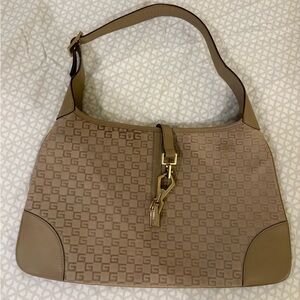 Gucci Jackie vintage bag tan logo